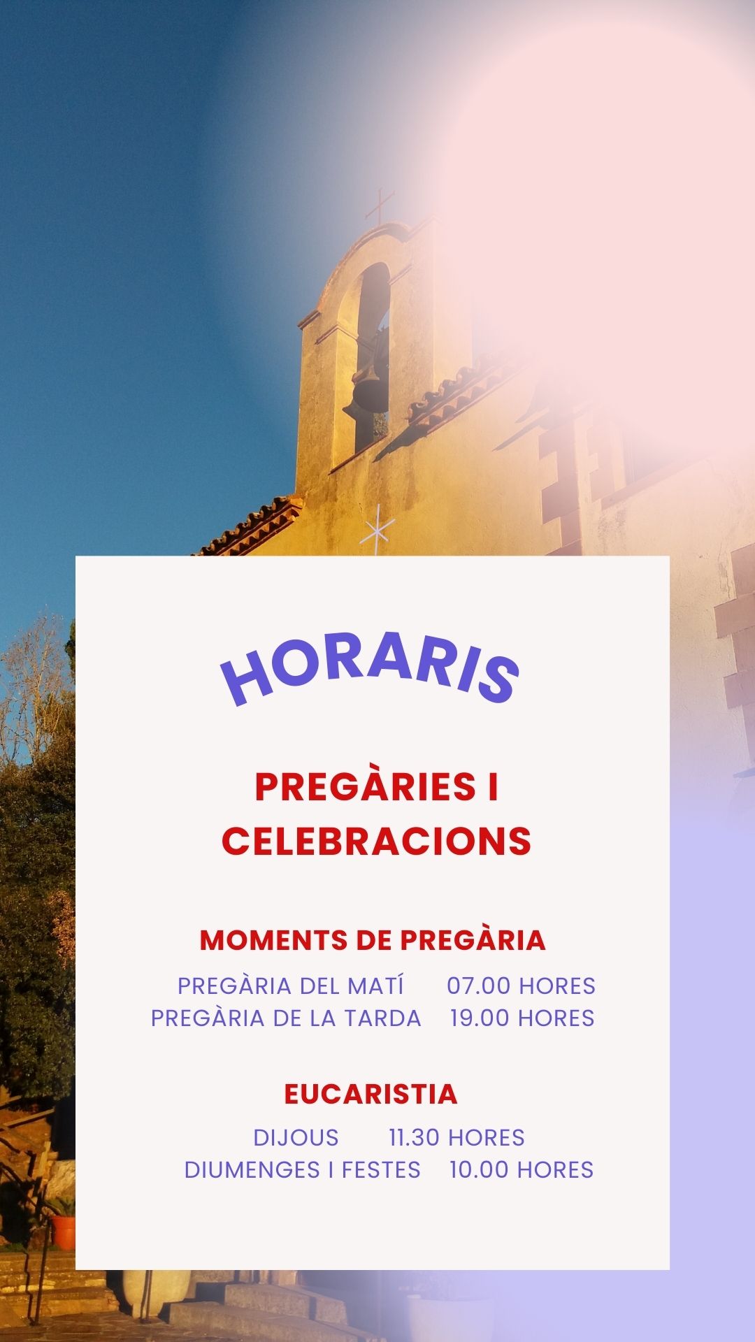 Horaris pregàries