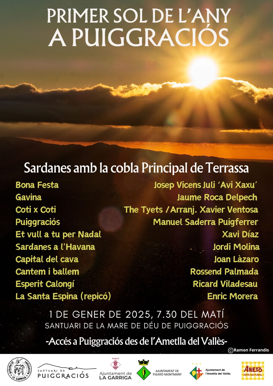 Programa sardanes 1 de gener de 20225